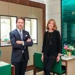 Cedric Muller, director de Rolex en España, y Christiane Bomer, directora de la joyería Wempe de Madrid.