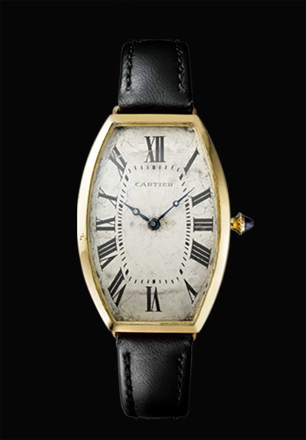 Primer reloj Tonneau de Cartier de 1906